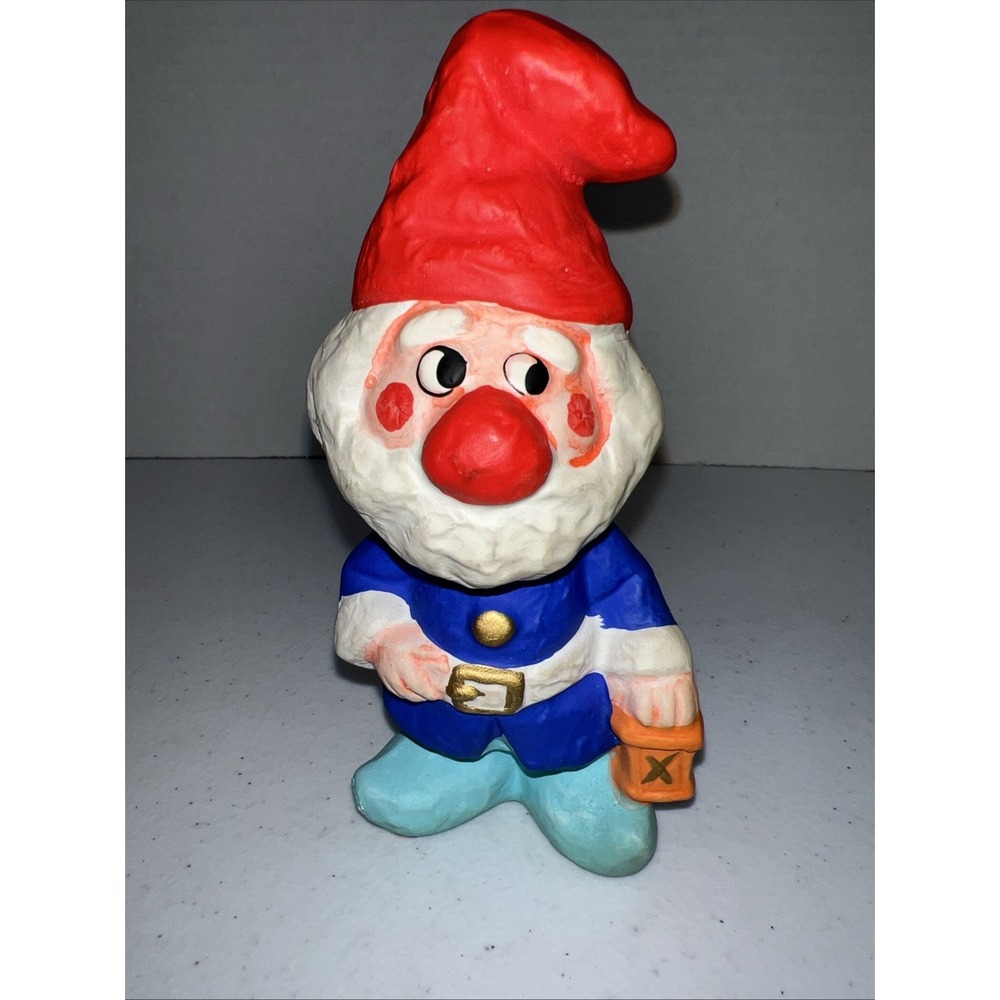 Vtg‎ Christmas Figure SANTA'S Helper Ceramic ELF HOMCO Japan Dwarf 7" Gnome